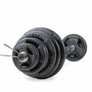 TnP Accessories 2" Olympic Steel Weight Plate & Barbell Set
