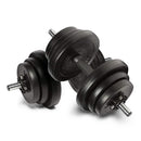 TnP Accessories Adjustable Dumbbell Set With Plastic Handle 15kg = 7.5Kg x 2 