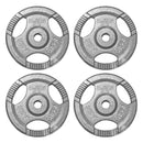 Olympic 2" Cast Iron Tri-Grip Weight Plate 2.5kg - Silver