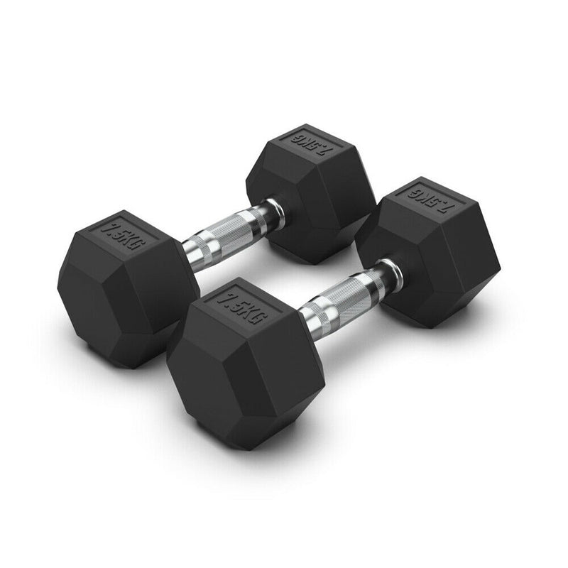 NEW HEX DUMBBELL SET - CHOICE OF WEIGHT