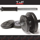 TnP Accessories Adjustable Dumbbell Set With Plastic Handle 15kg = 7.5Kg x 2 