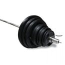 TnP Accessories 2" Olympic Steel Weight Plate & Barbell Set