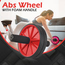 Ab Wheel With Foam Handle Pink