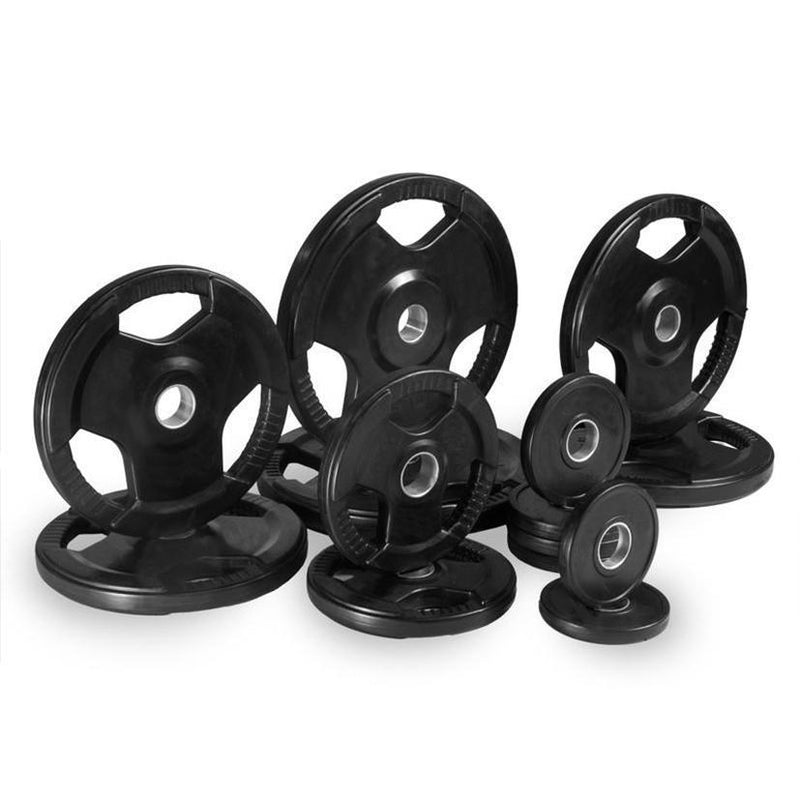 Buy TnP Accessories® 2 Inch Olympic Barbell Set Tri Grip Rubber Weight Plates 100kg 