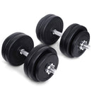 Buy TnP Accessories® Adjustable Dumbbell Set Chrome Handle 50Kg 