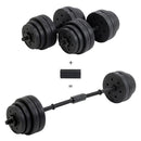 Buy TnP Accessories® Black Vinyl Dumbbell Set with Connector - 30Kg 