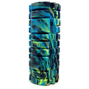 Foam Roller Yoga Pilates Massage 34cm x 14cm - Black/Blue/Yellow Mix