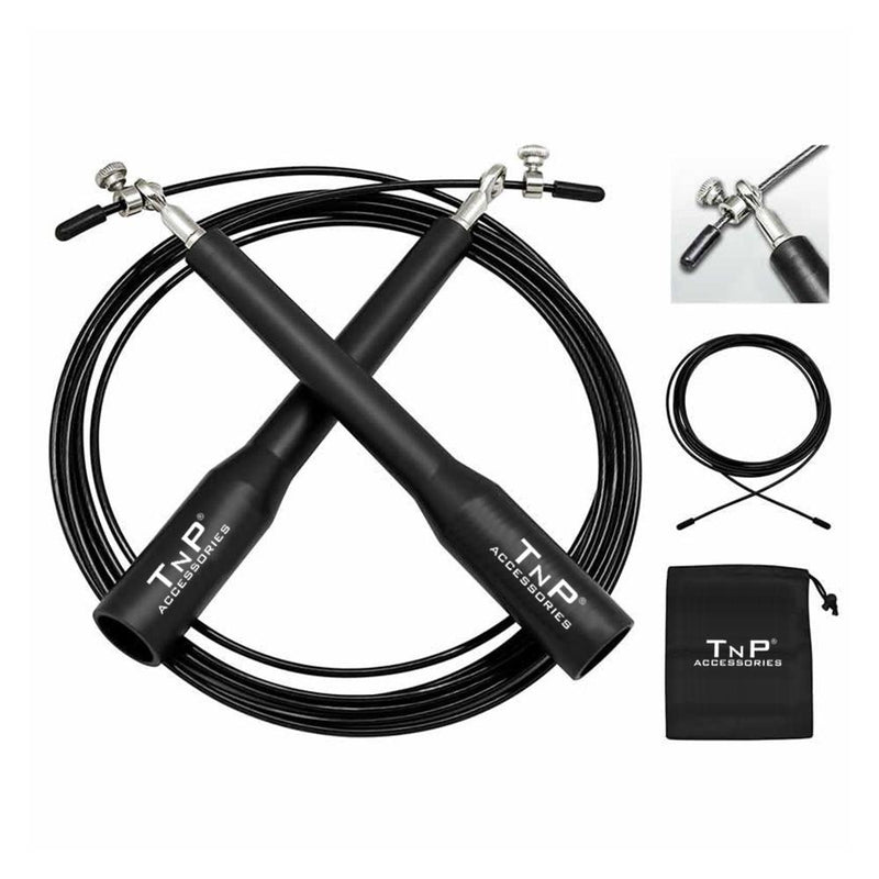 Buy TnP Accessories® Speed Cable Skipping Rope - Black 