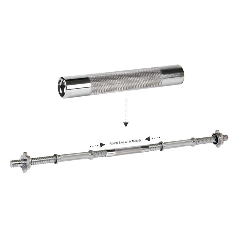 Buy TnP Accessories® Chrome Solid Metal Dumbbell Bar Connector 