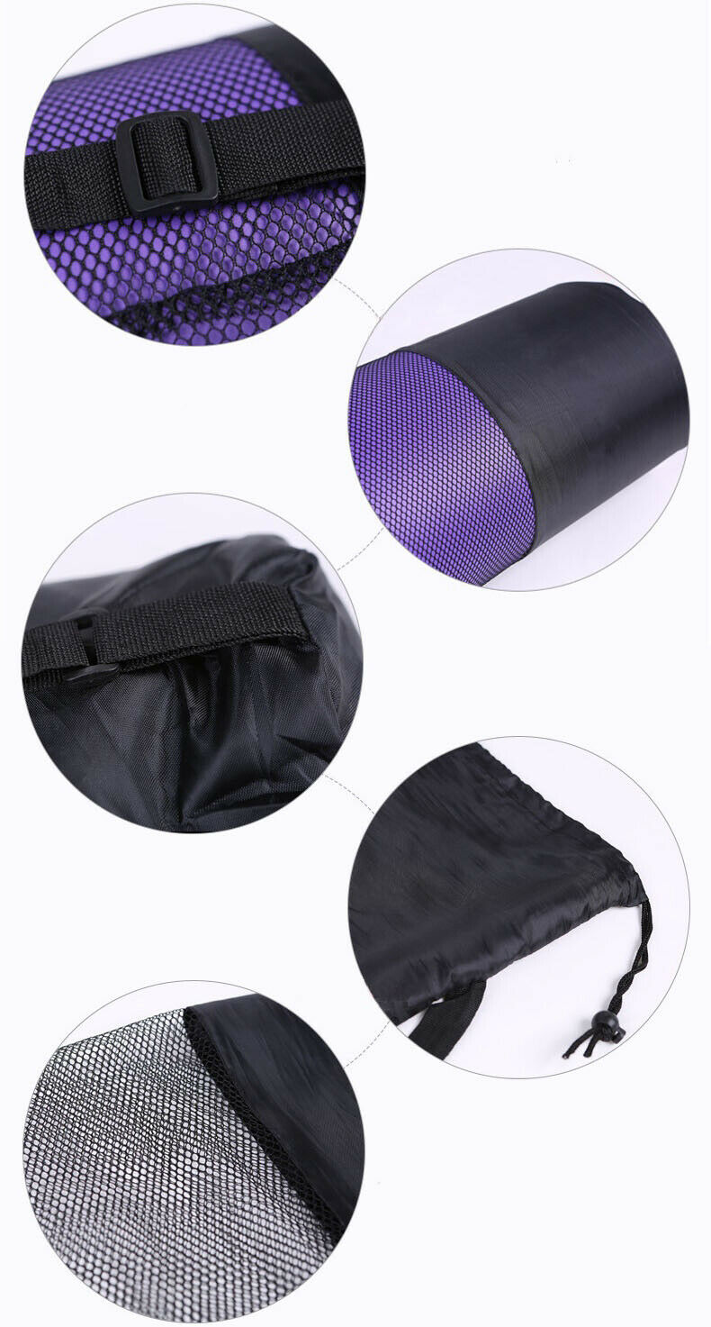 TnP Accessories Yoga Mat Carrier Bag for 6mm Thick - Black