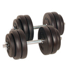 Adjustable Dumbbell Set Chrome Handle 20Kg