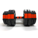 Buy TnP Accessories® Tri-Grip Dumbbell Set (Black+Red Dumbbell Bar) 40Kg 