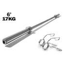 2" Olympic Bar + 2 Spring Collars - 6ft
