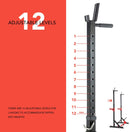 TnP Accessories Adjustable Squat Rack - Black/Red