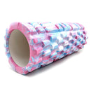 Foam Roller Yoga Pilates Massage 34cm x 14cm - Pink/Blue/White Mix