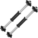 TnP Accessories 2 X 18" Plastic Dumbbell Bars + 4 x Spinlock Collars
