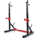 TnP Accessories Adjustable Squat Rack - Black/Red