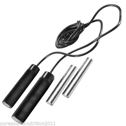 Weighted Skipping Jump Rope - Black