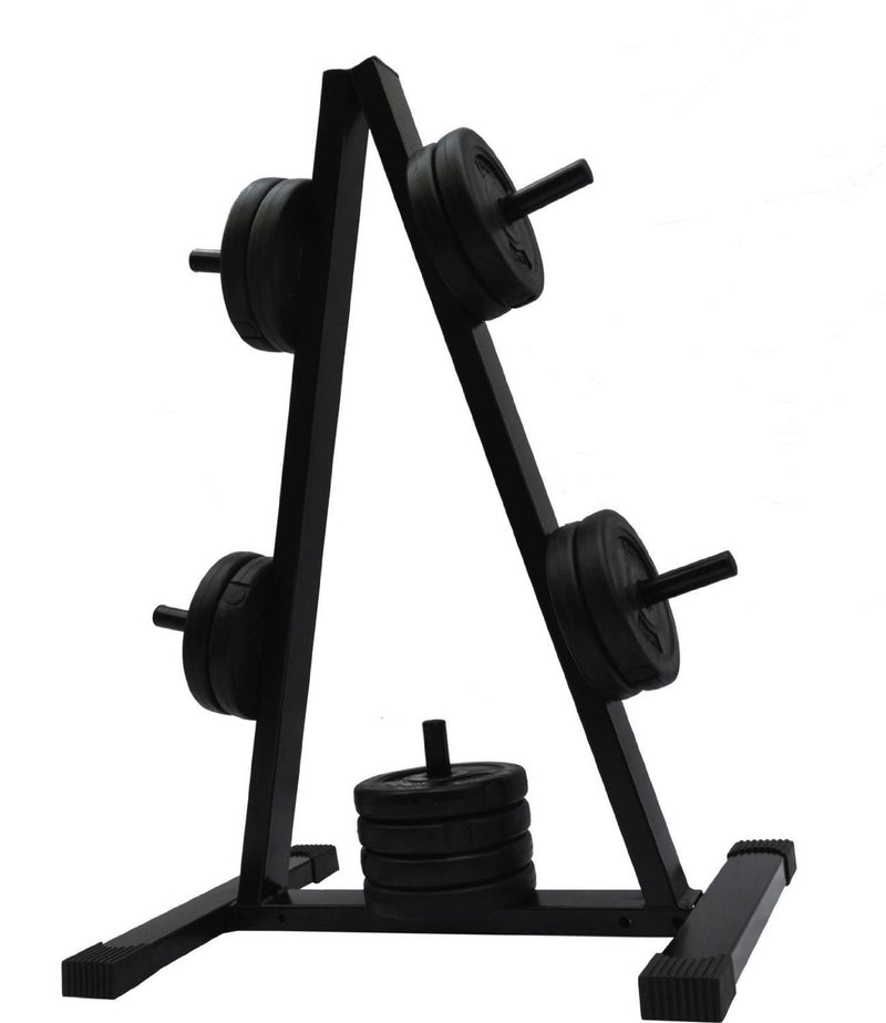 Weight Tree For Plates 1-Inch Standard Weight Plate Rack Black