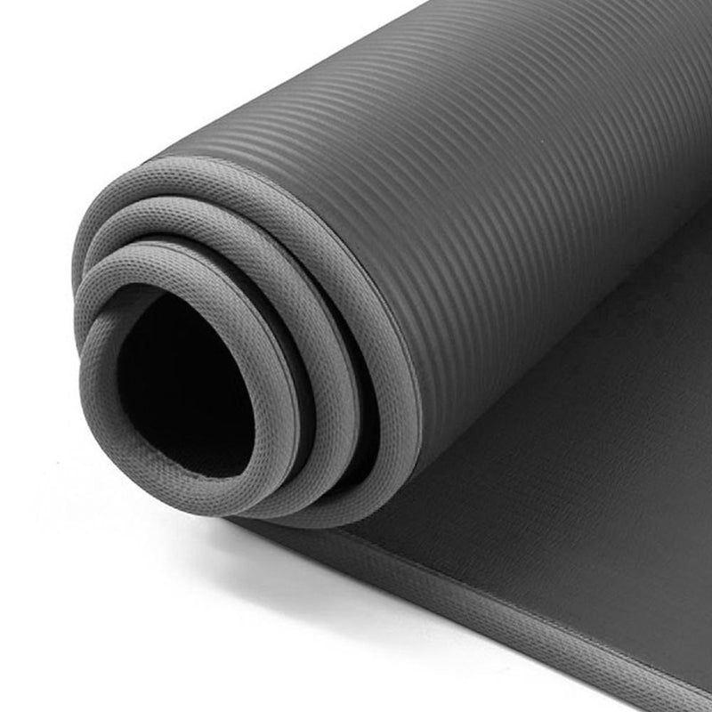 Buy TnP Accessories® 12mm NBR Trim Yoga Mats Thick Exercise Mat - Dark Grey 