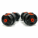 Buy TnP Accessories® Tri-Grip Dumbbell Set (Black+Red Dumbbell Bar) 30Kg 