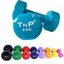 Solid Vinyl Dumbbell Pair 6Kg Ice Blue
