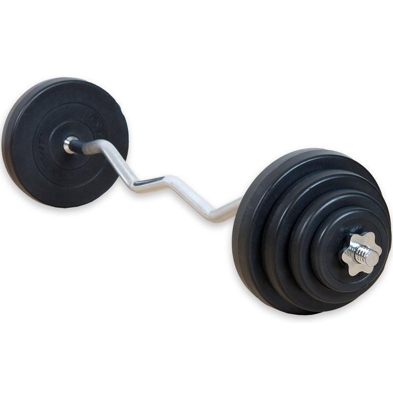 Buy TnP Accessories® Barbell Set Curve Weights 23.5kg 