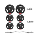 Buy TnP Accessories® Tri-Grip EZ Barbell Set 25Kg 