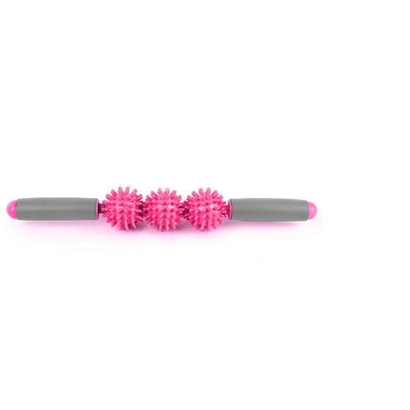 Buy TnP Accessories® Massage Stick Roller with 3 Spiky Balls - Pink/Grey 