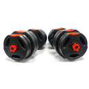Buy TnP Accessories® Tri-Grip Dumbbell Set (Black+Red Dumbbell Bar) 40Kg 