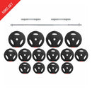 Buy TnP Accessories® 1 Inch Tri-Grip Barbell Dumbbell Weight Plate Set - 50Kg 