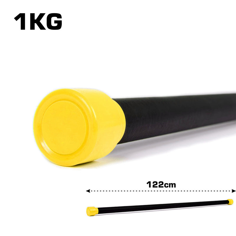 Aerobic Weighted Bar 1kg Yellow