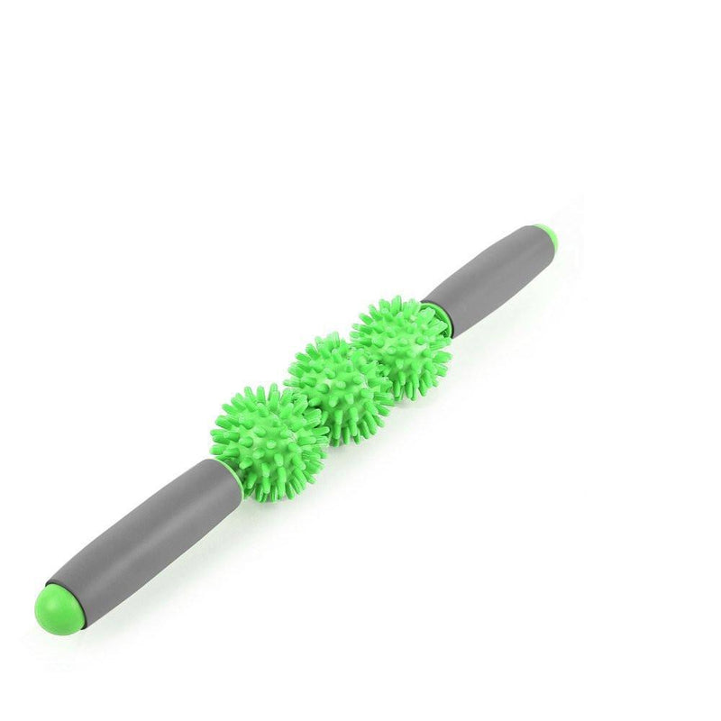 Buy TnP Accessories® Massage Stick Roller with 3 Spiky Balls - Green/Grey 