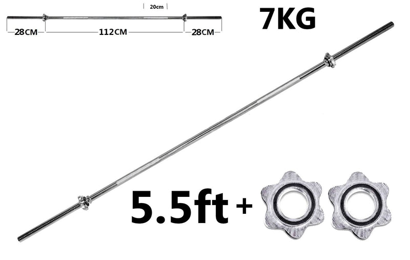 Buy TnP Accessories® Standard 1 Inch Chrome Barbell Bar Set Weight 5.5ft 