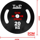 Olympic 2" Steel Weight Plate 20kg - Black