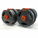 Buy TnP Accessories® Tri-Grip Dumbbell Set (Black+Red Dumbbell Bar) 20Kg 