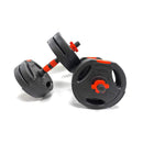 Buy TnP Accessories® Tri-Grip Dumbbell Set (Black+Red Dumbbell Bar) 10Kg 
