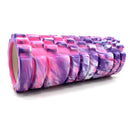 Foam Roller Yoga Pilates Massage 34cm x 14cm - Pink/Purple/White Mix