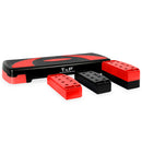 Buy TnP Accessories® Adjustable 2 Level Aerobic Fitness Stepper - 78Cm Black/Red 