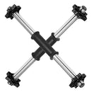 TnP Accessories 2 X 18" Plastic Dumbbell Bars + 4 x Spinlock Collars