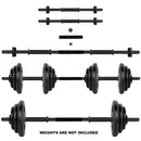 Buy TnP Accessories®  Black Solid Plastic Dumbbell Bar Set with Metal Connector 