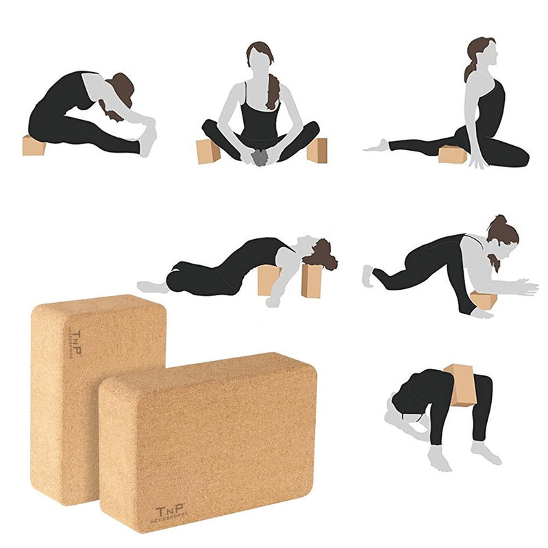 Buy TnP Accessories® Cork Yoga Block Yoga Brick with Firm Support 