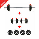 Buy TnP Accessories® 1 Inch Tri-Grip Barbell Dumbbell Weight Plate Set - 65Kg 