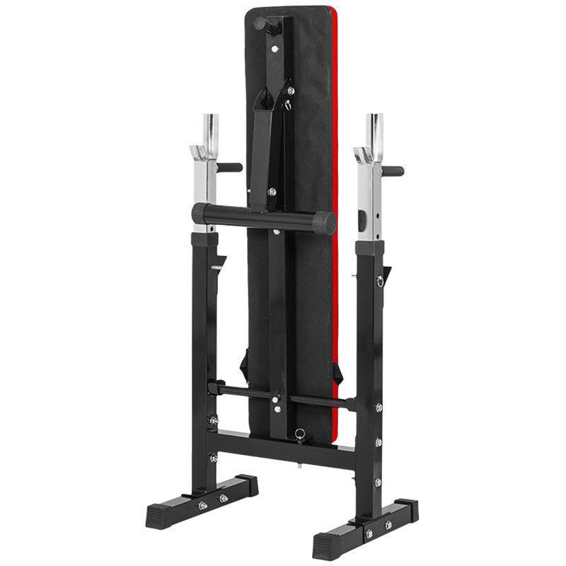 TnP Accessories Folding Flat Weight Bench with Dipping Station and