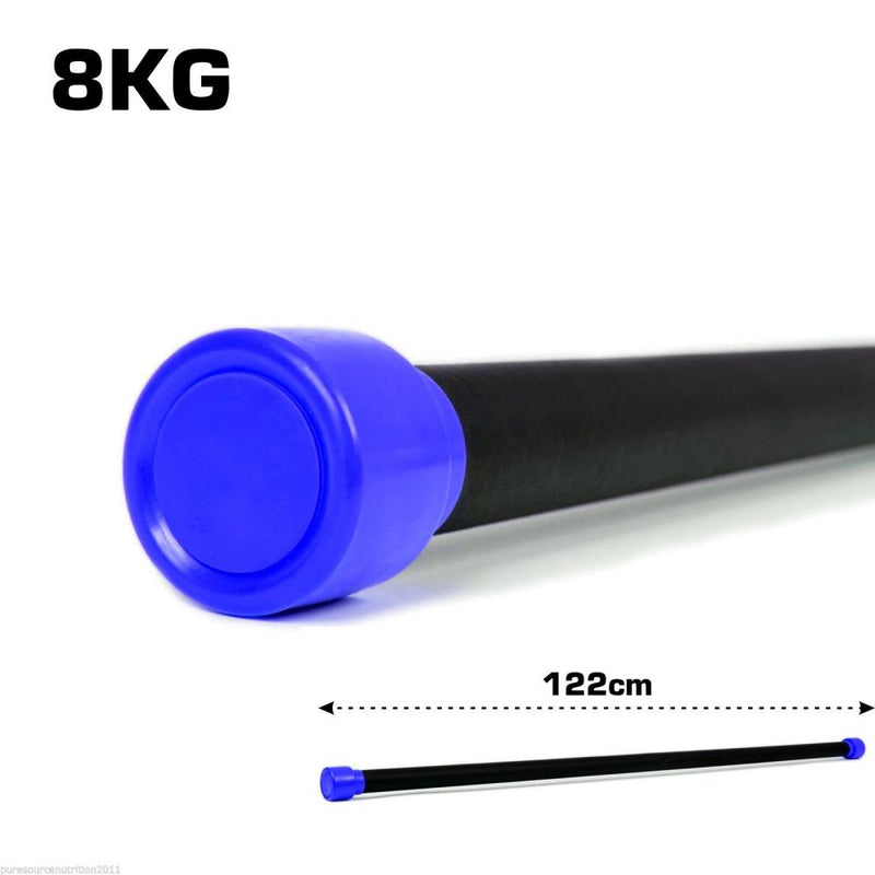 Aerobic Weighted Bar 8kg Dark Blue