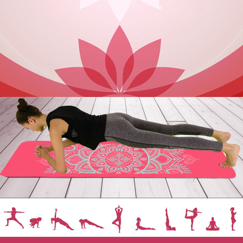Buy TnP Accessories® Pro Yoga Mat Roll Up Mat Lightweight Physio Pilates Gym 
