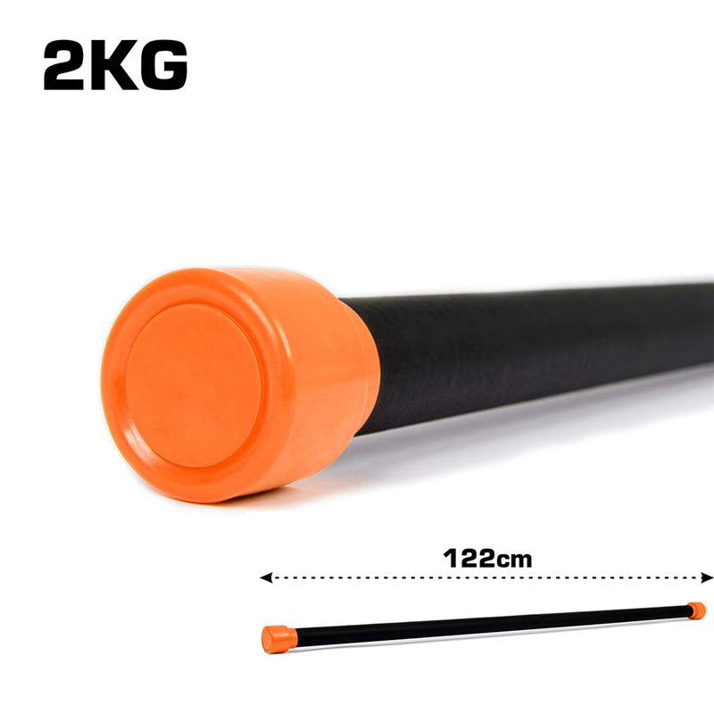 Aerobic Weighted Bar 2kg Orange