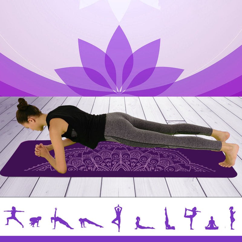 Buy TnP Accessories® Pro Yoga Mat Roll Up Mat Lightweight Physio Pilates Gym 