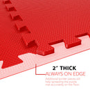 TnP Accessories EVA Interlocking Mat 60x60x2cm Red & Black