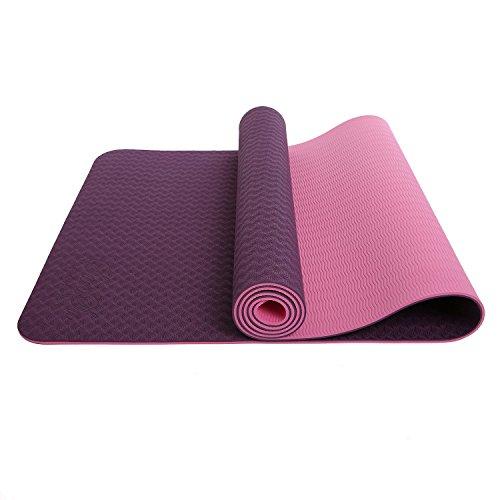 Buy TnP Accessories® 6mm Yoga Mat Non Slip TPE Exercise Mat - Plum 